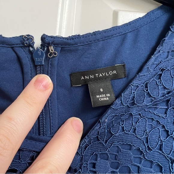 Ann Taylor Shift Cocktail Blue Dress - Picture 3 of 3